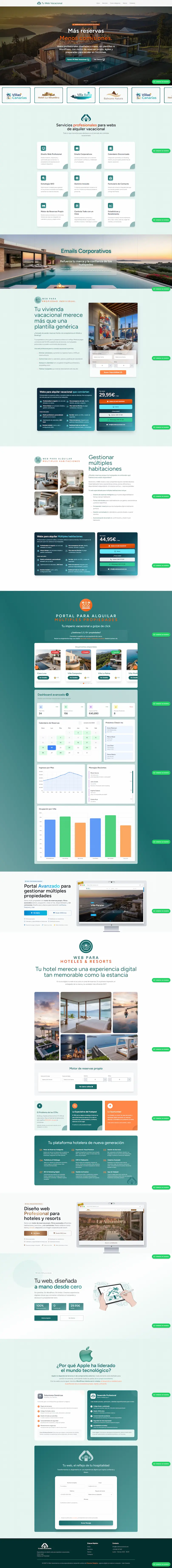 Captura del proyecto TuWebVacacional